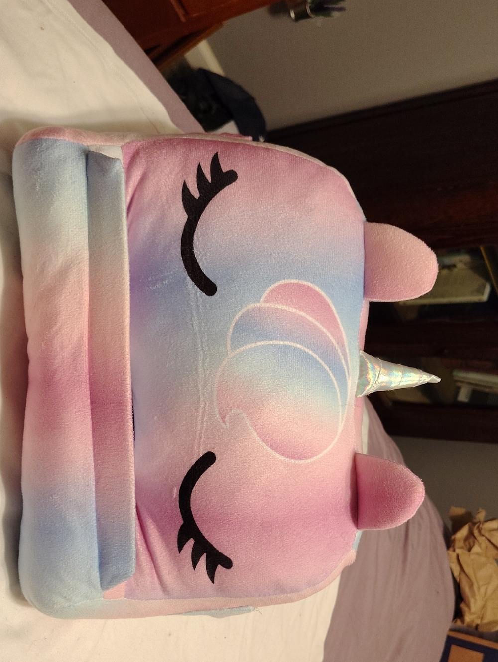 Unbranded Pastel Pink Unicorn Tablet Stand Holder